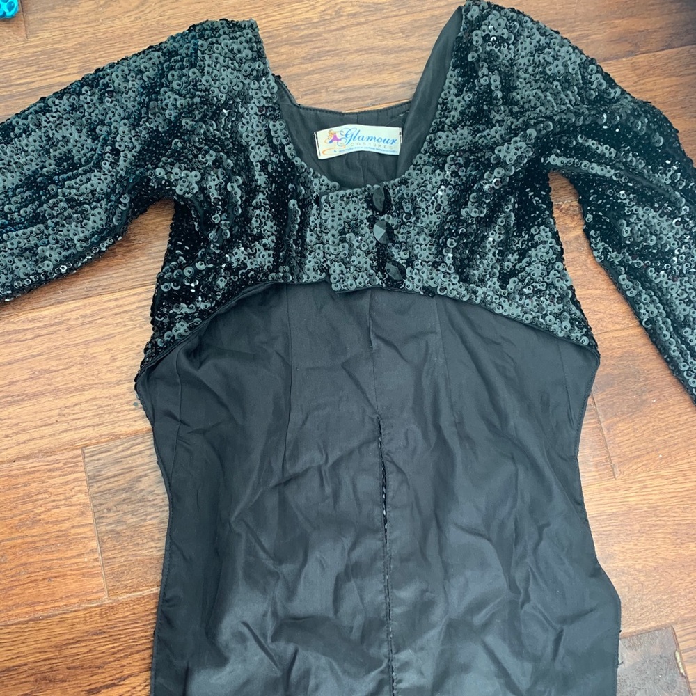 Glamour costumes sequined black jacket
